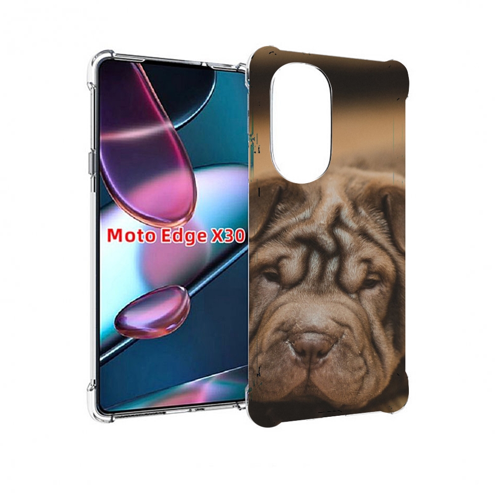 

Чехол MyPads шарпеи для Motorola Moto Edge X30, Прозрачный, Tocco