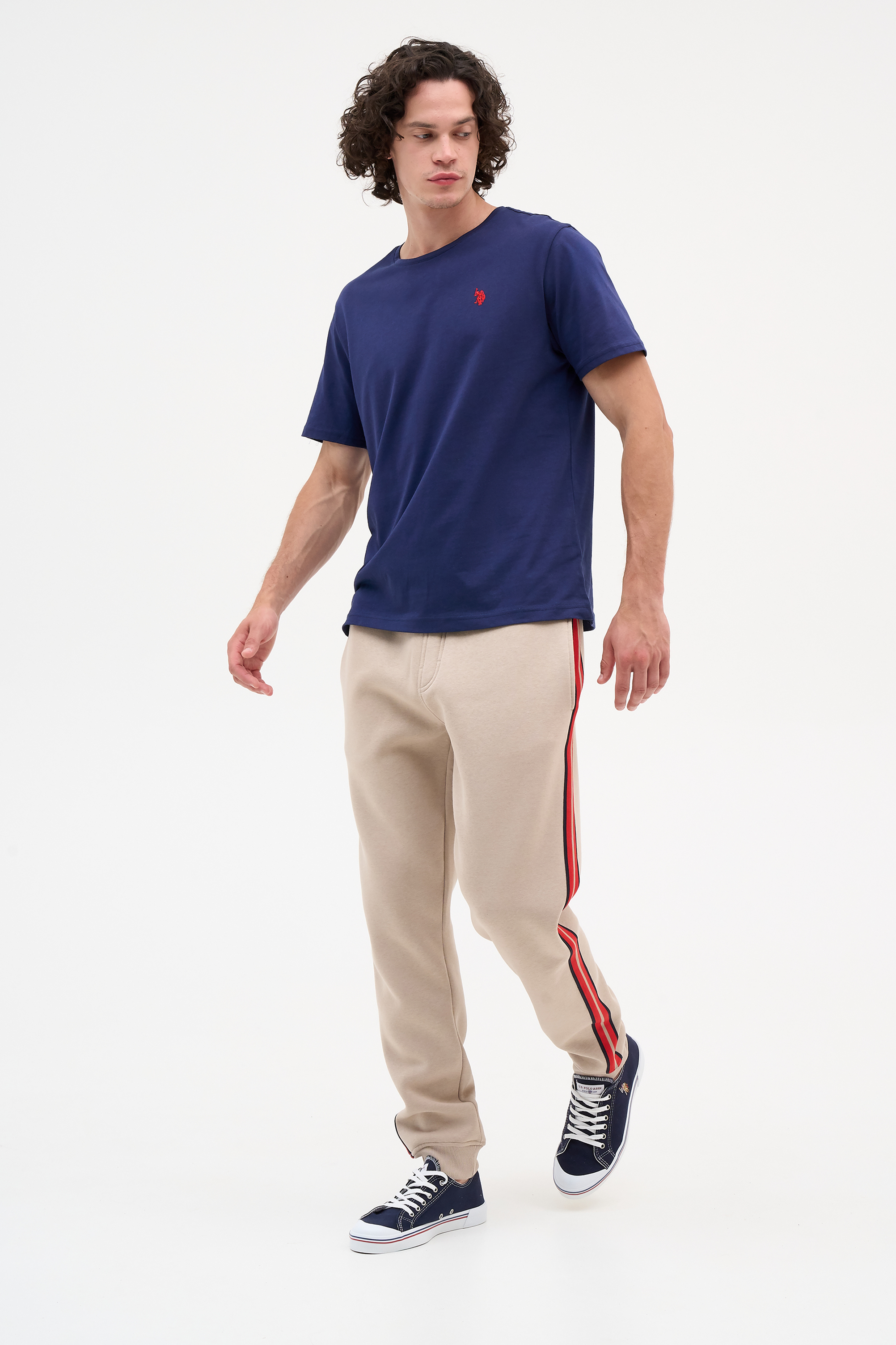 

Спортивные брюки мужские U.S. POLO Assn. G081SZ0OP0APSU-R бежевые M, Бежевый, G081SZ0OP0APSU-R