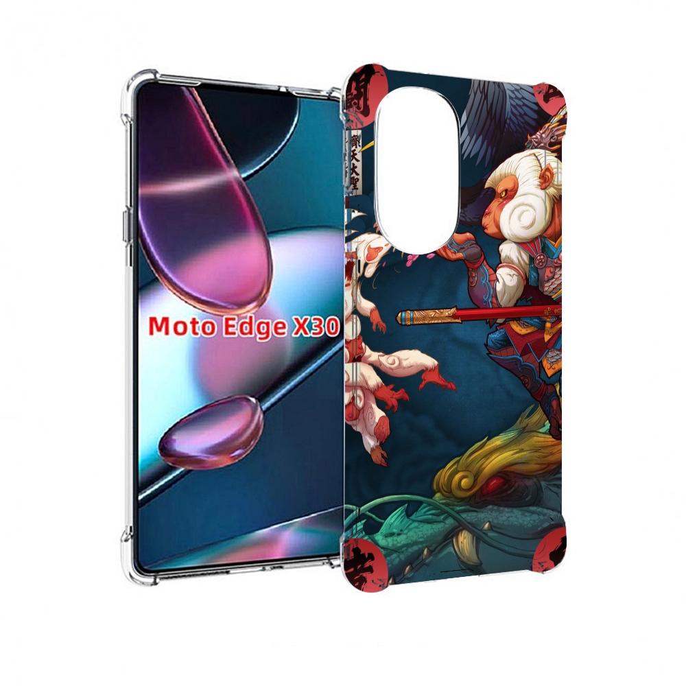 

Чехол MyPads японская обезьяна для Motorola Moto Edge X30, Прозрачный, Tocco