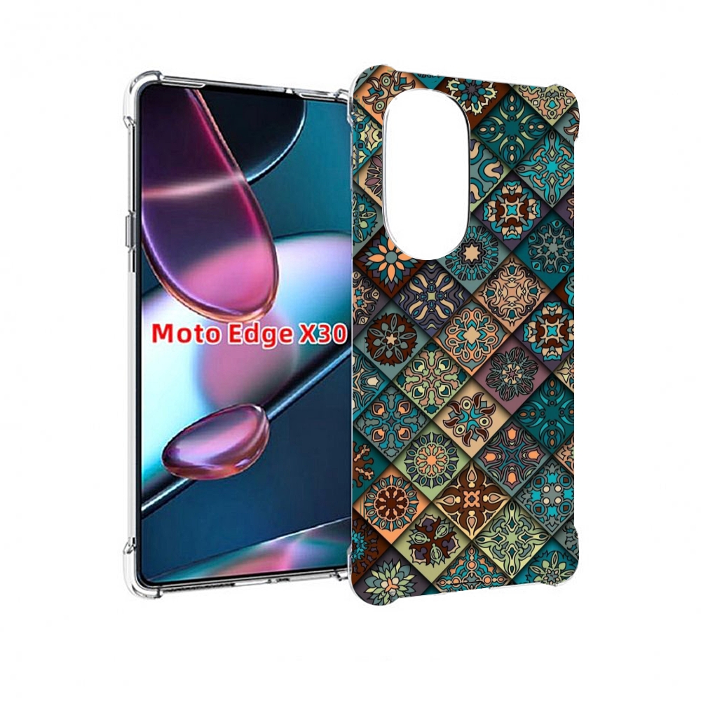 

Чехол MyPads ячейки с арнаментами для Motorola Moto Edge X30, Прозрачный, Tocco