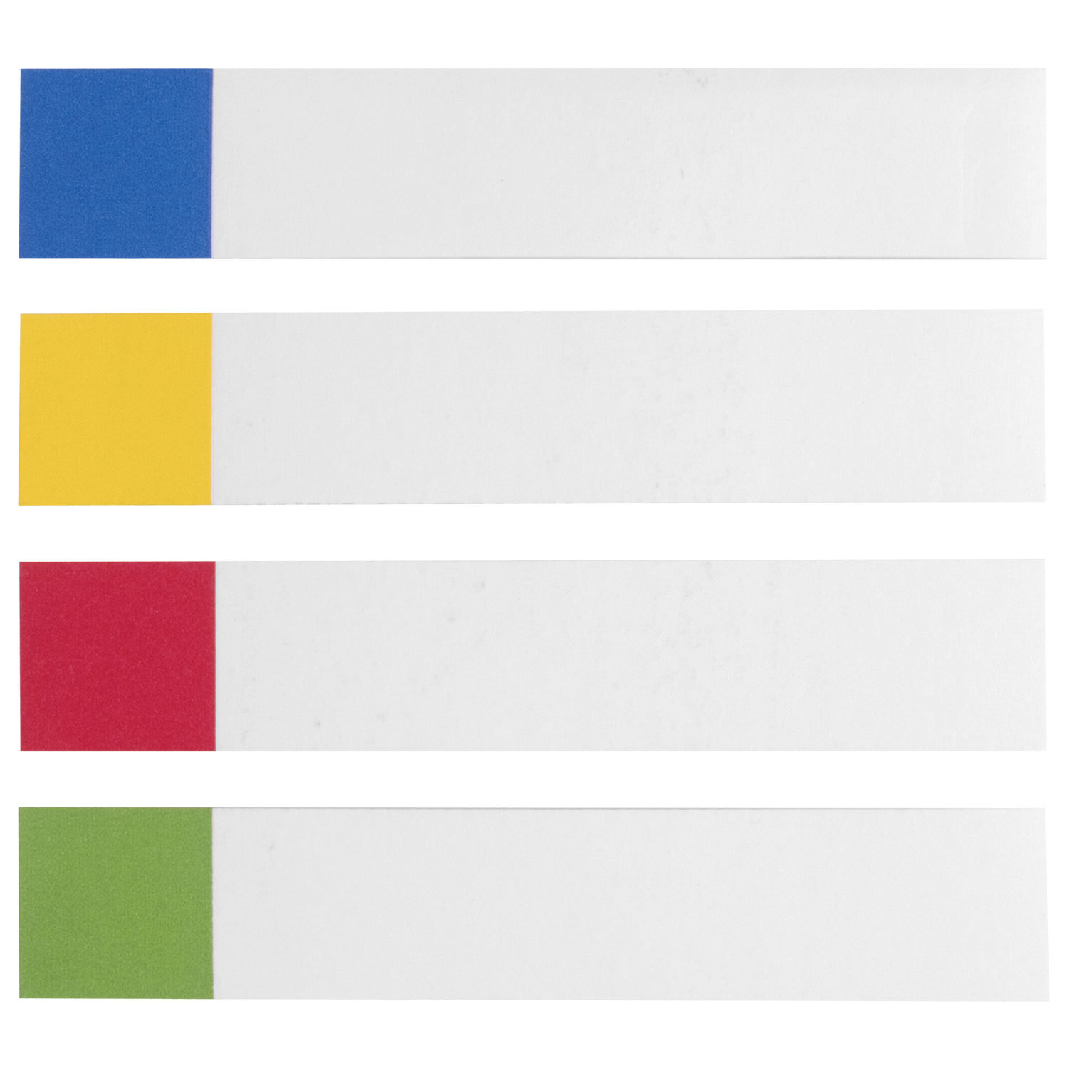 Закладки самоклеящиеся BRAUBERG , бумажные, 75х14 мм, 4 цв.х100 л., белые с цветным краем