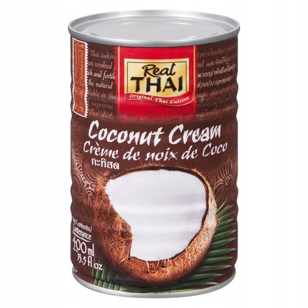 

Кокосовые сливки 95% Coconut Cream Real Thai, 400 мл.