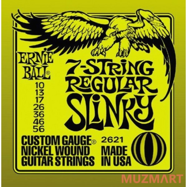 

Ernie Ball 2621 Regular Slinky Струны для 7-ми струнной электрогитары