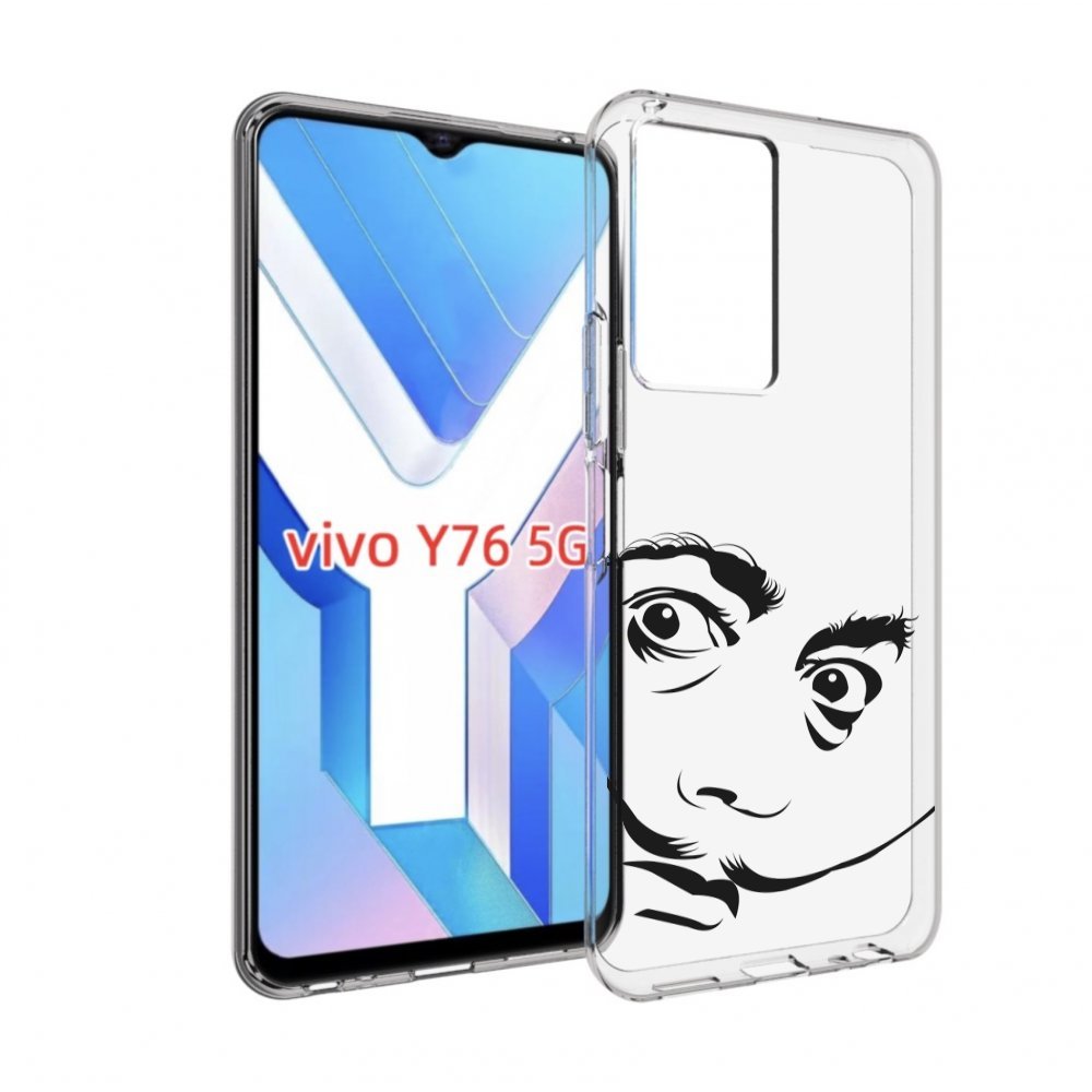 

Чехол MyPads мужчина с длинными усами для Vivo Y76 5G, Прозрачный, Tocco