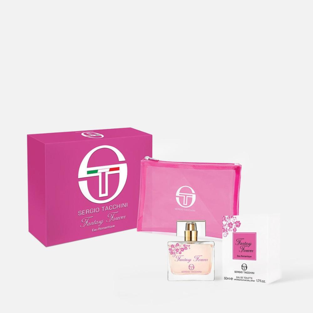 Набор Sergio Tacchini Fantasy Forever Eau Romantique косметичка+туалетная вода, 50 мл