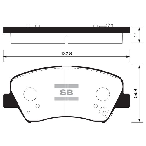 

Колодки тормозные Sangsin sp1400