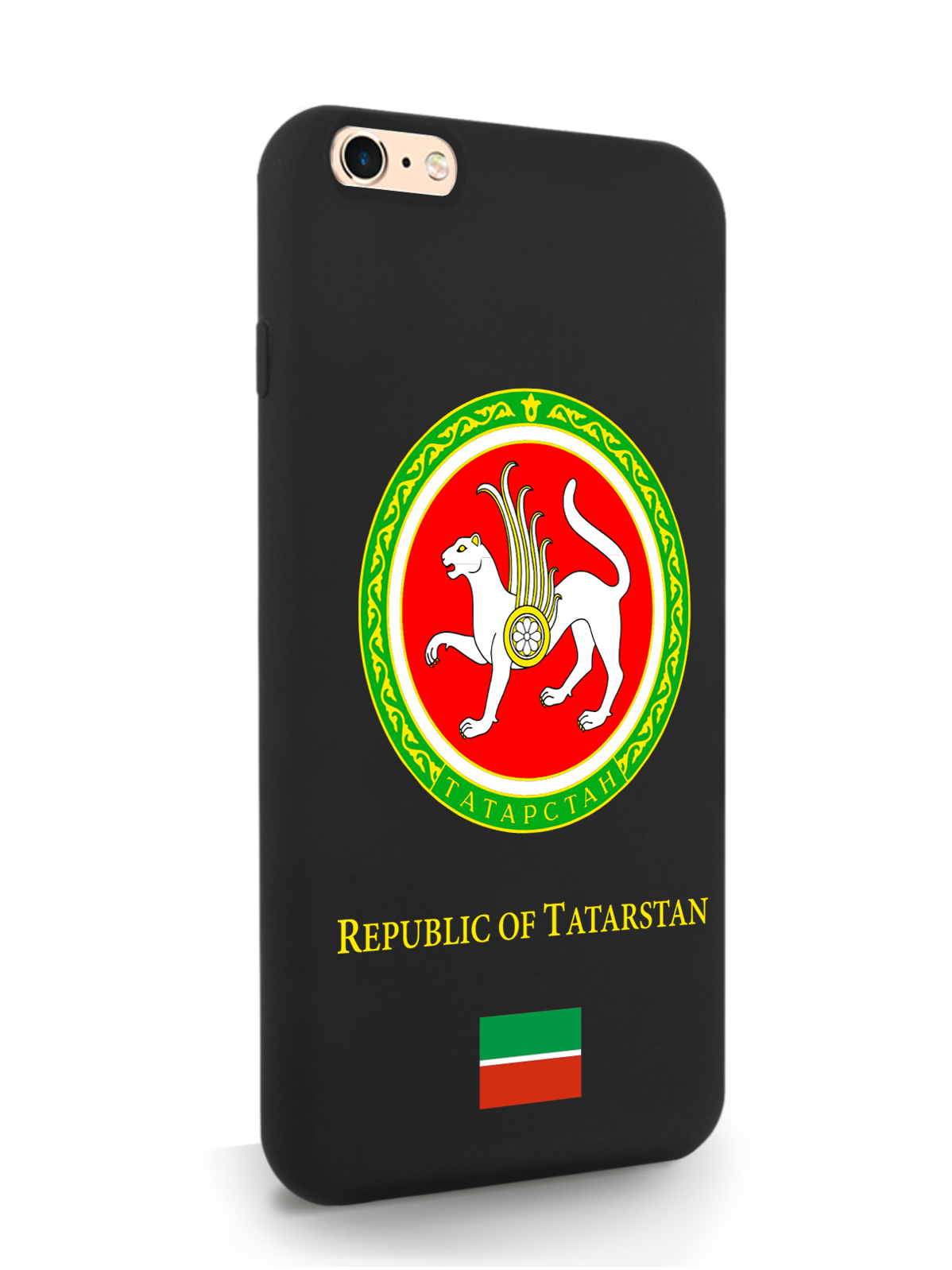 

Чехол SignumCase для iPhone 6/6s Plus Герб Татарстана, черный, Разноцветный