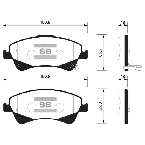

Колодки тормозные Sangsin sp1580