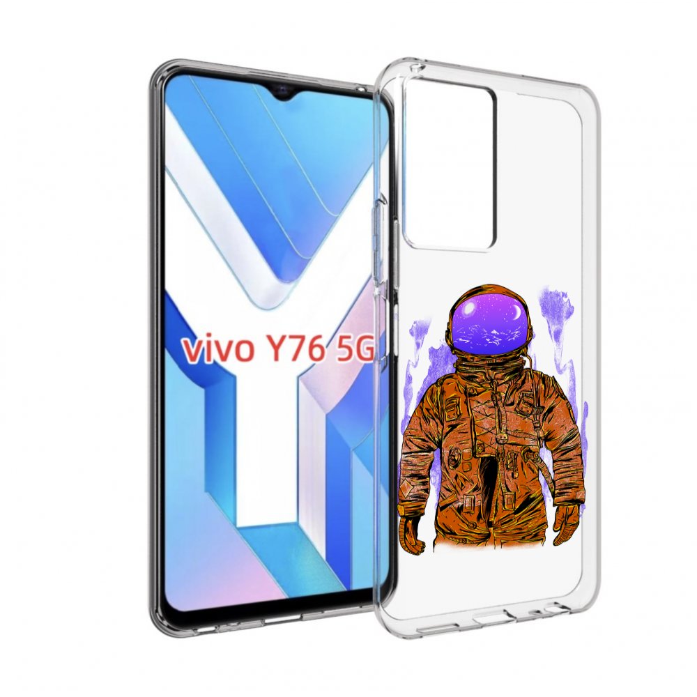 

Чехол MyPads нарисованный мужчина в скафандре для Vivo Y76 5G, Прозрачный, Tocco