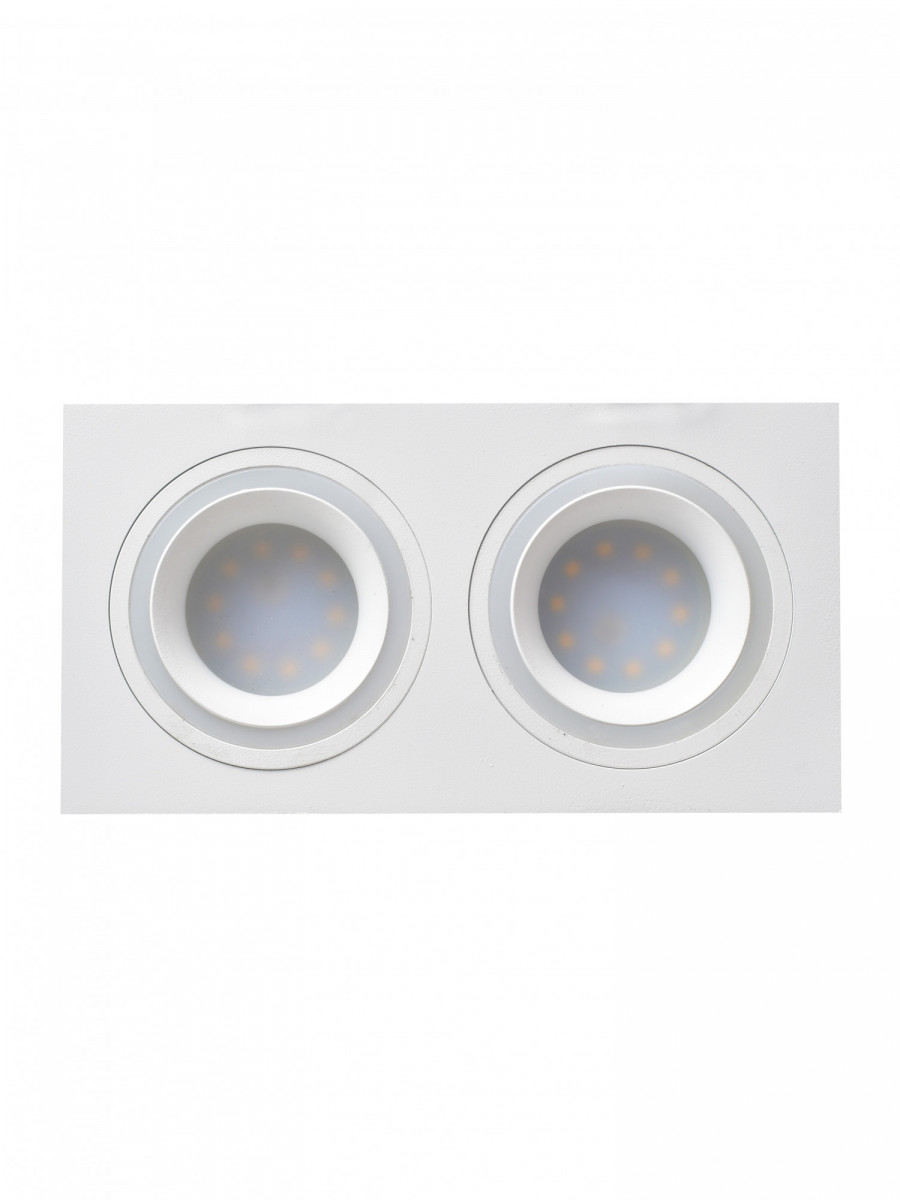 

VEGA 2272WH Светильник встраиваемый, цвет белый, 2*GU10 220V, L 175mm C 92mm H 70mm