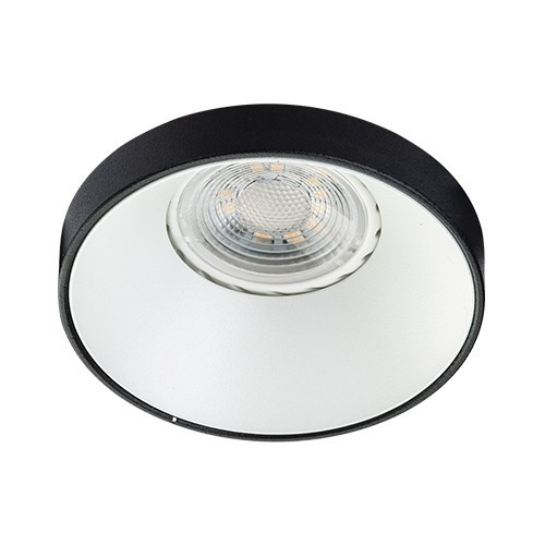 

VEGA 2318WB Светильник встраиваемый, цвет белый+черный, GU10 220V, D 92mm H 60mm