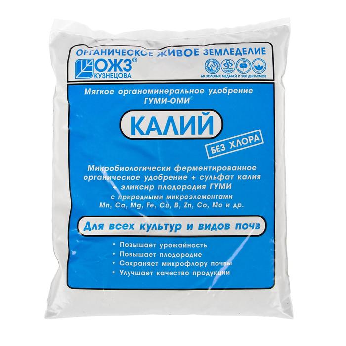 

Удобрение ОЖЗ, "Гуми-Оми", Калий Сульфат, калия, 0,5 кг