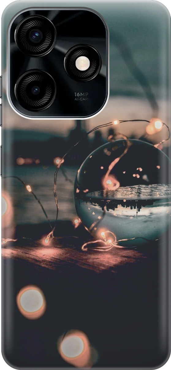 

Силиконовый чехол на Tecno Spark 10C с принтом "Вечер, отдых", Бежевый;черный, 159580