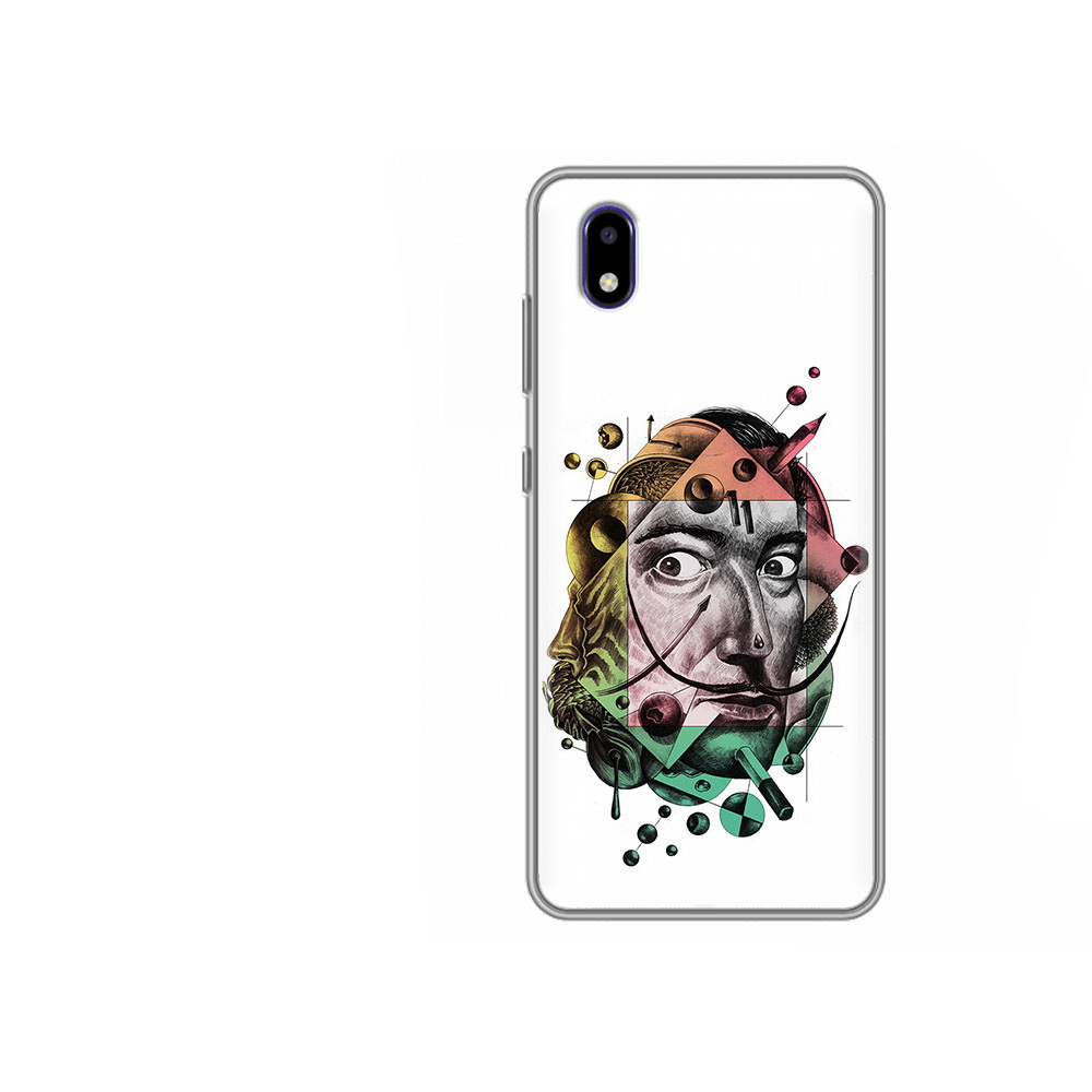 

Чехол MyPads Tocco для ZTE Blade A3 2020 разноцветное лицо абстракция (PT226941.466.570), Прозрачный, Tocco