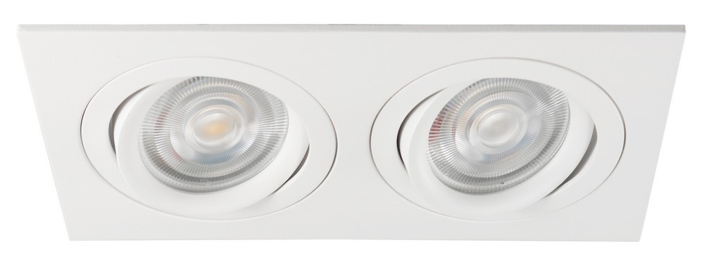 

VEGA 302WH Светильник встраиваемый, цвет белый, 2*GU10 220V, L 175mm C 95mm H 70mm