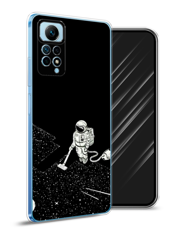 

Чехол Awog на Redmi Note 12 Pro 4G "Космонавт с пылесосом", Белый, 319050-4