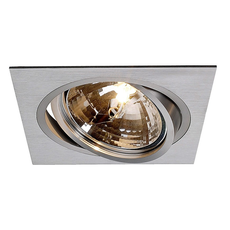 

VEGA C15AL Светильник встраиваемый, цвет алюминий, GU10 220V, L 170mm C 170mm H 50mm