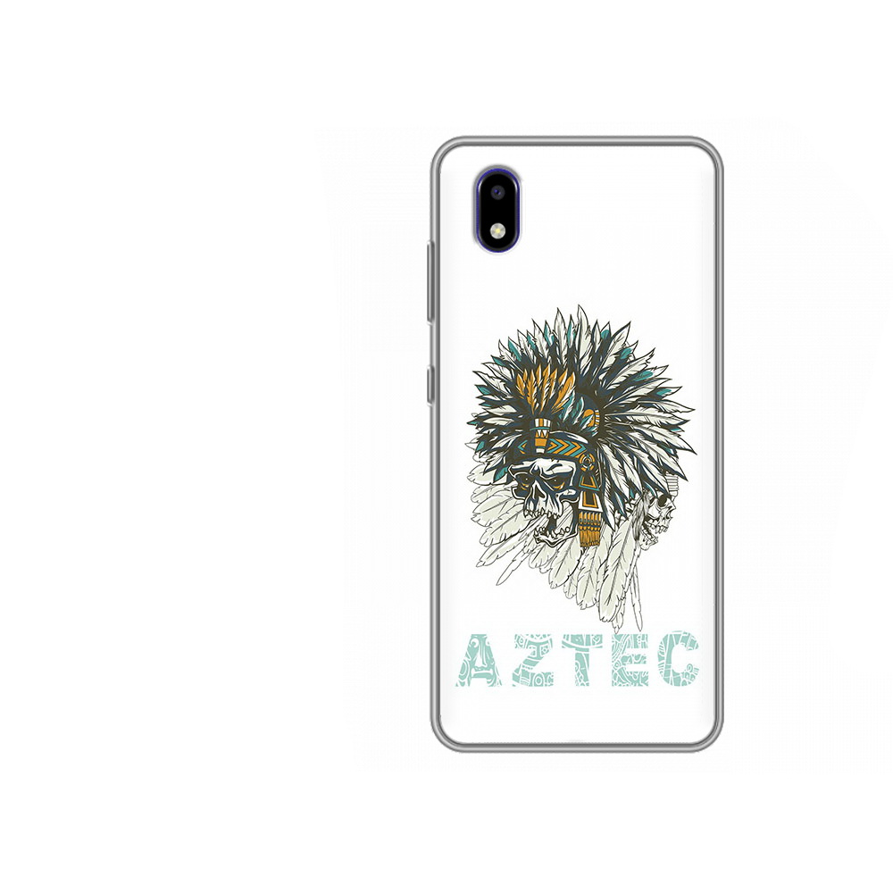 

Чехол MyPads Tocco для ZTE Blade A3 2020 скелет индеец (PT226941.466.602), Прозрачный, Tocco