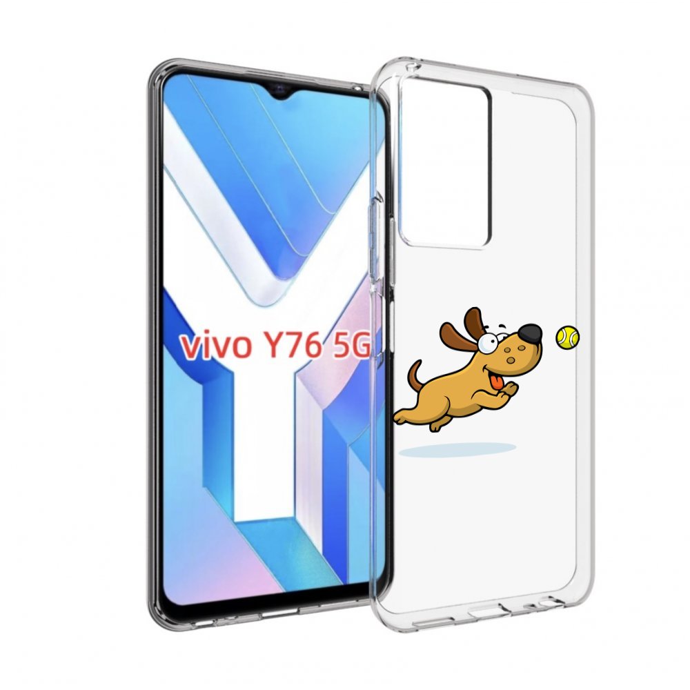 

Чехол MyPads пёсик для Vivo Y76 5G, Прозрачный, Tocco
