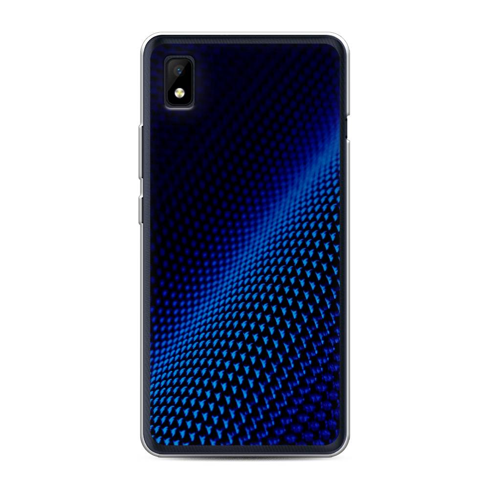 

Чехол Awog на ZTE Blade L210 / ЗТЕ Блэйд L210 "Синий карбон", Разноцветный, 134150-3