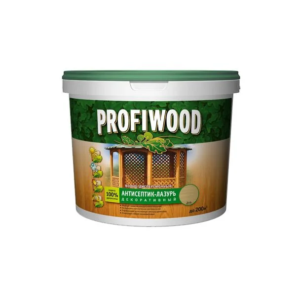

Антисептик-лазурь EMPILS PROFIWOOD декоративный атмосферостойкий тиковое дерево 9кг