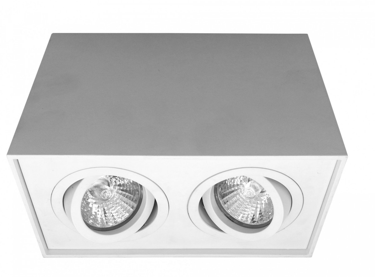 

VEGA 5602WH Светильник накладной, цвет белый, 2*GU10 220V, L 178mm C 98mm H 125mm