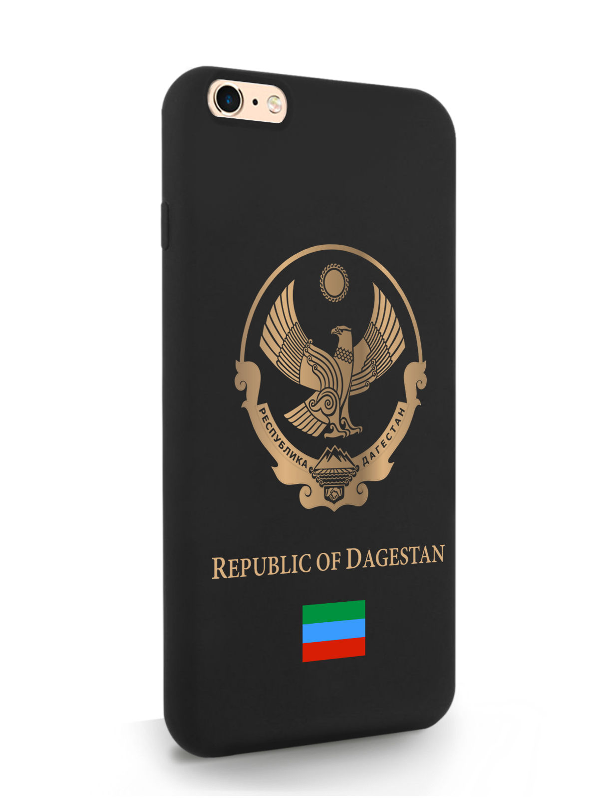 

Чехол SignumCase для iPhone 6/6s Plus Золотой Герб Дагестана, черный, Золотистый;черный