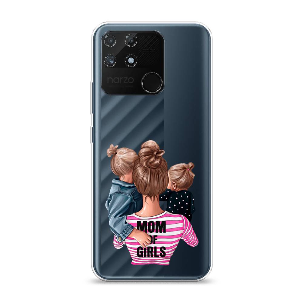 

Чехол Awog на Realme Narzo 50A "Mom of Girls", Разноцветный, 258450-6