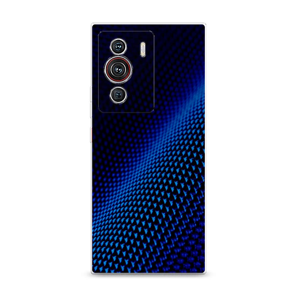 фото Силиконовый чехол "синий карбон" на zte nubia z40 pro awog