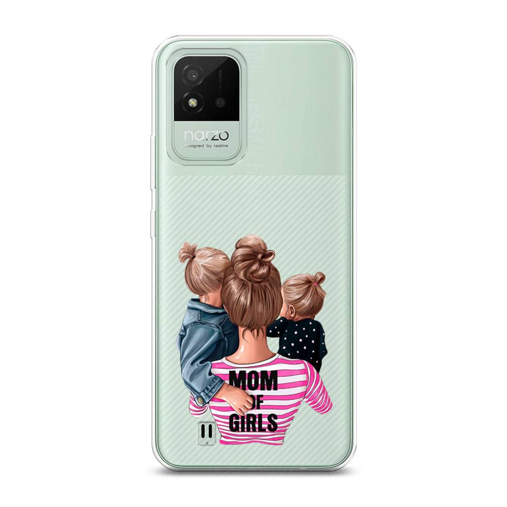 

Чехол Awog на Realme Narzo 50i "Mom of Girls", Разноцветный, 2510050-6