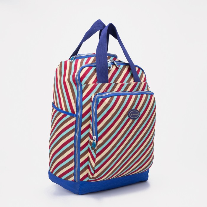 фото Дорожная сумка женская sima-land 7636514 разноцветная , 32х20х40 см