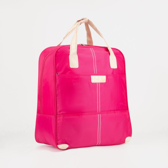 Дорожная сумка женская Sima-land 7636524 розовая , 39х20х50 см