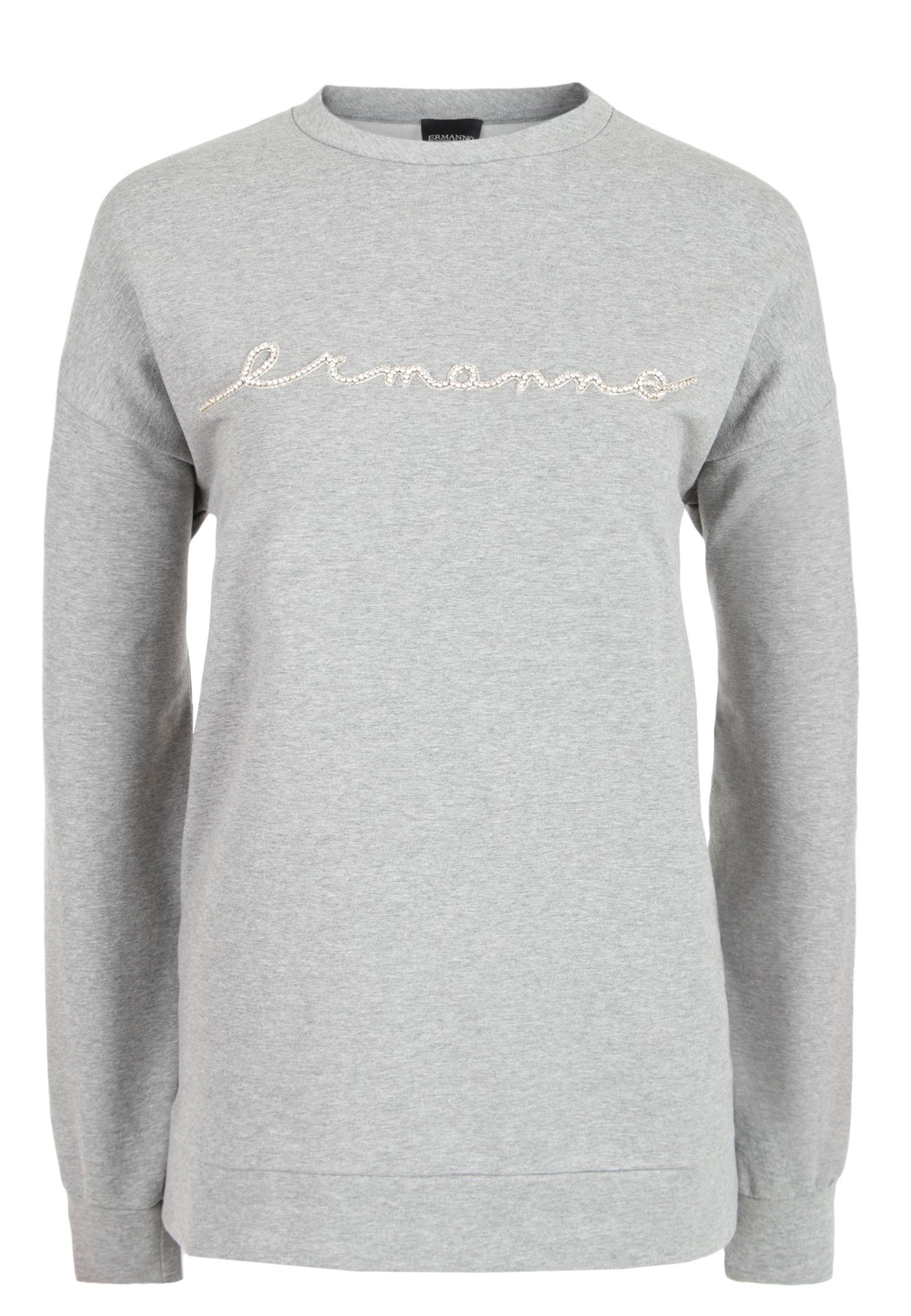 Свитшот женский Ermanno Scervino 117957 серый 38 IT