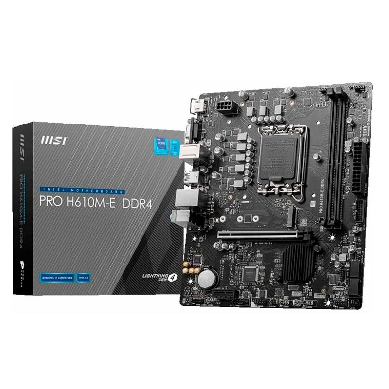 

Материнская плата MSI Pro H610M-E DDR4, Pro H610M-E DDR4