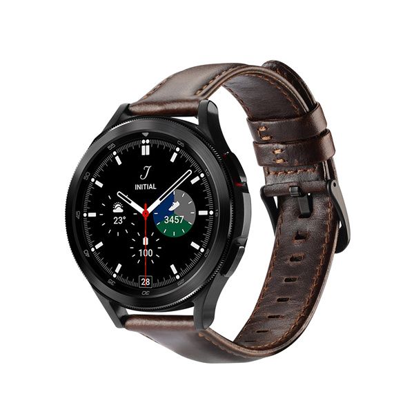 

Кожаный ремешок Dux Ducis для Samsung Galaxy Watch, Business Version, 22мм, коричневый, Samsung Galaxy Watch, 22мм