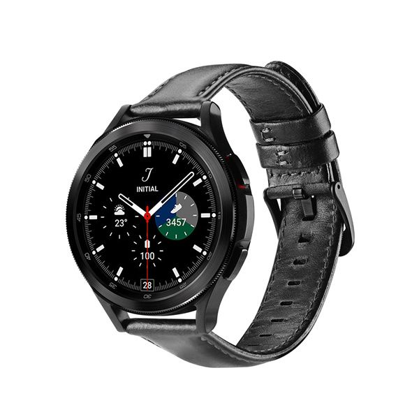 Кожаный ремешок Dux Ducis для Samsung Galaxy Watch, Business Version, 22мм, черный