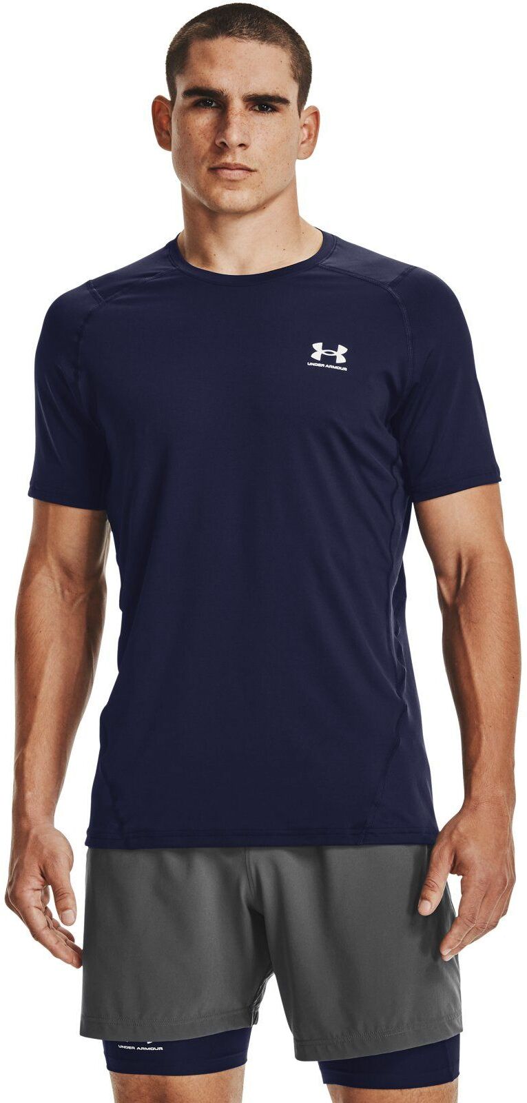 

Футболка мужская Under Armour Hg Fitted SS синяя LG, Синий, Hg Fitted SS