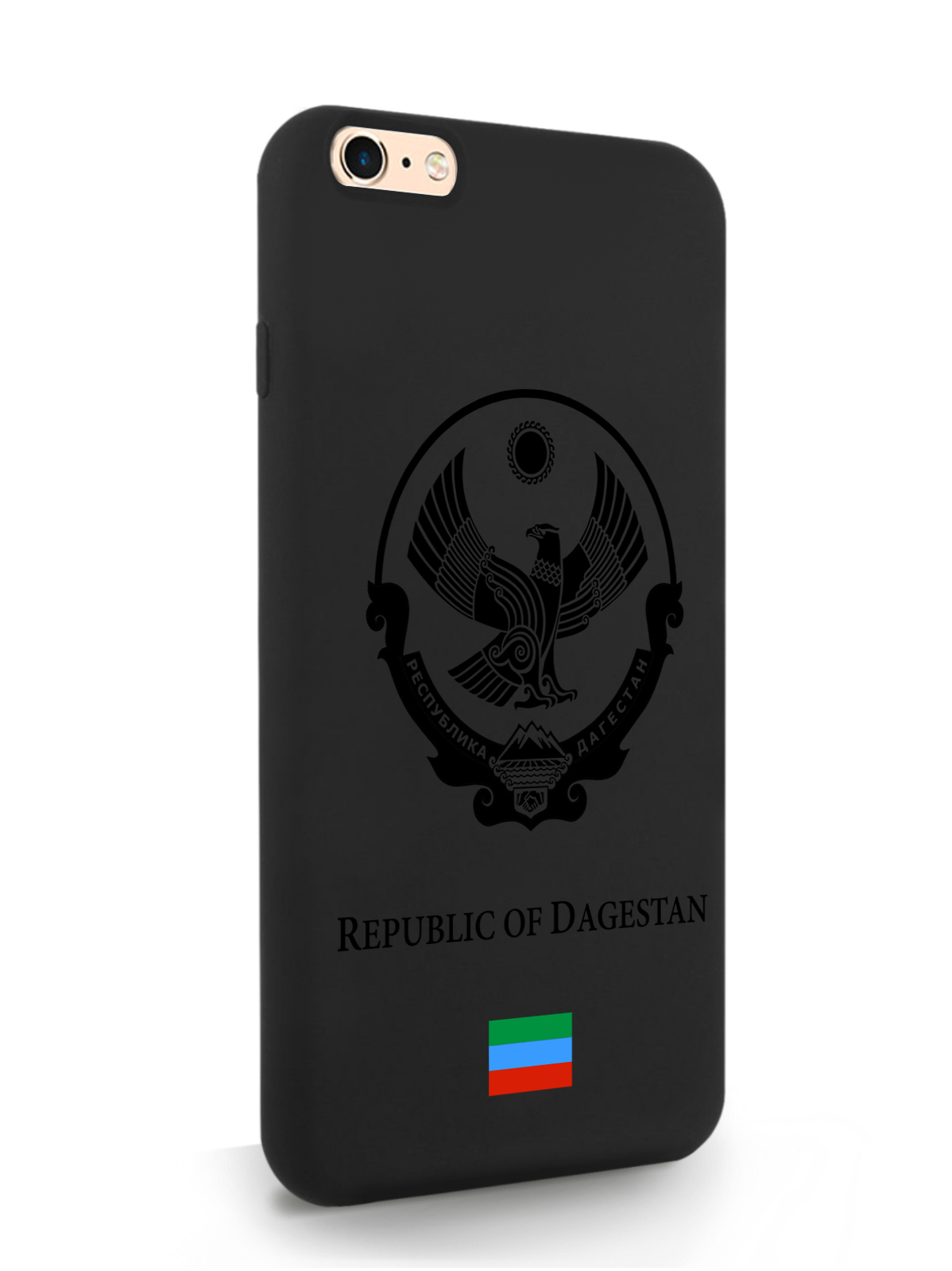 

Чехол SignumCase для iPhone 6/6s Plus, черный лаковый Герб Дагестана, черный