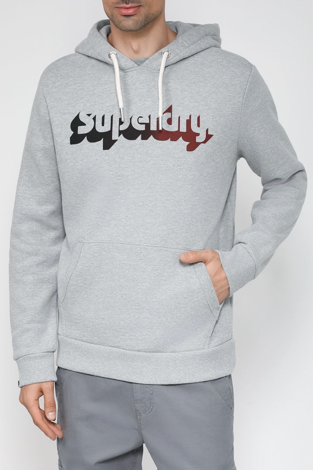 

Худи мужское Superdry M2012280A серое XL, Серый, M2012280A