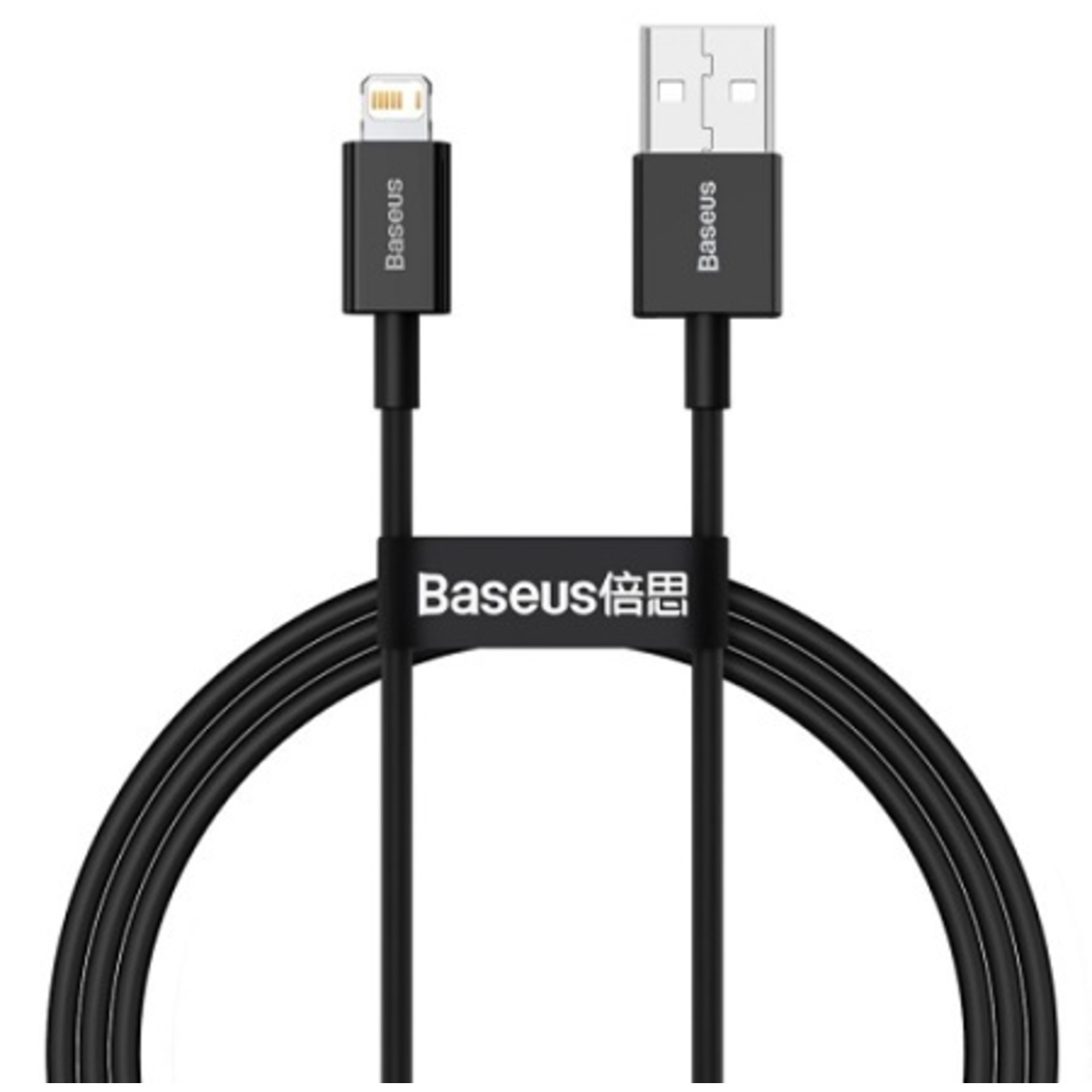 фото Кабель lightning - usb baseus calys-a01 1 м черный