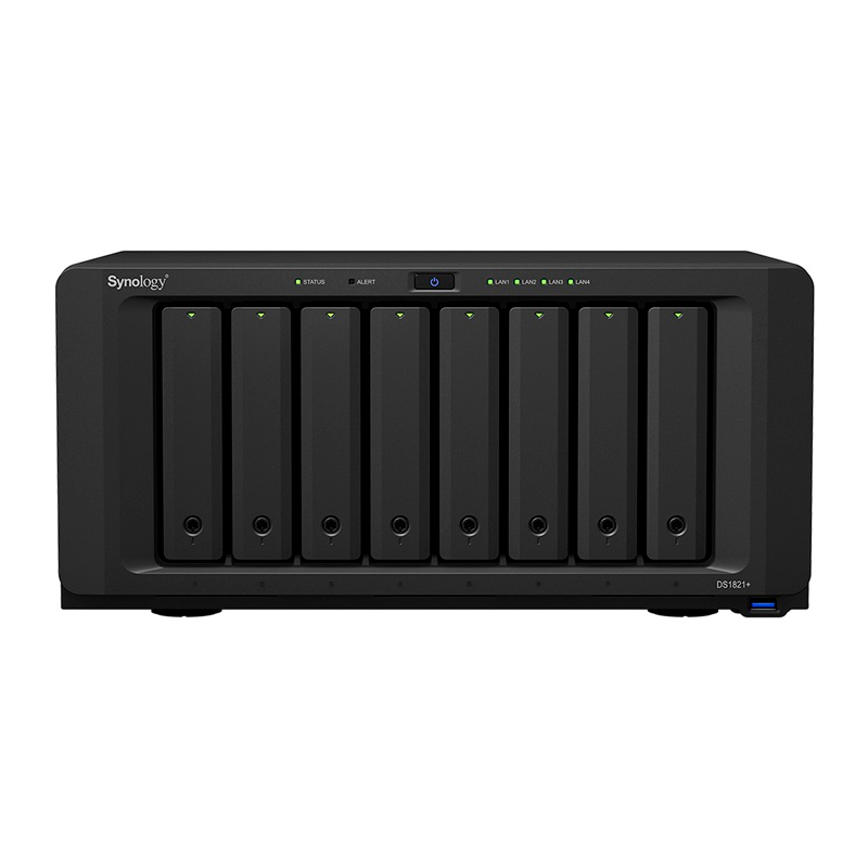 фото Сетевое хранилище данных synology ds1821 black