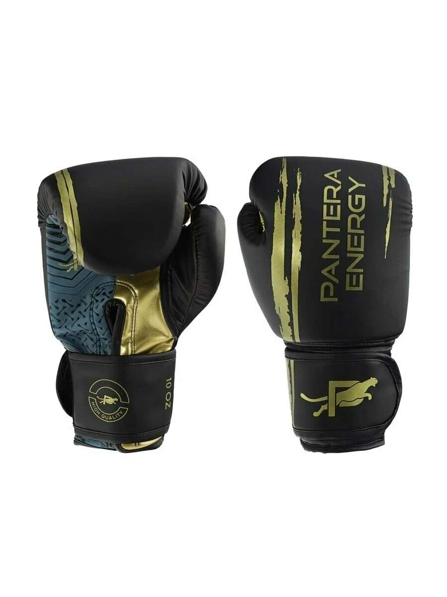 

Боксерские перчатки Pantera Energy Series Ultimatum Gold 12 унций, золотой, Золотистый;черный, Series Ultimatum Gold