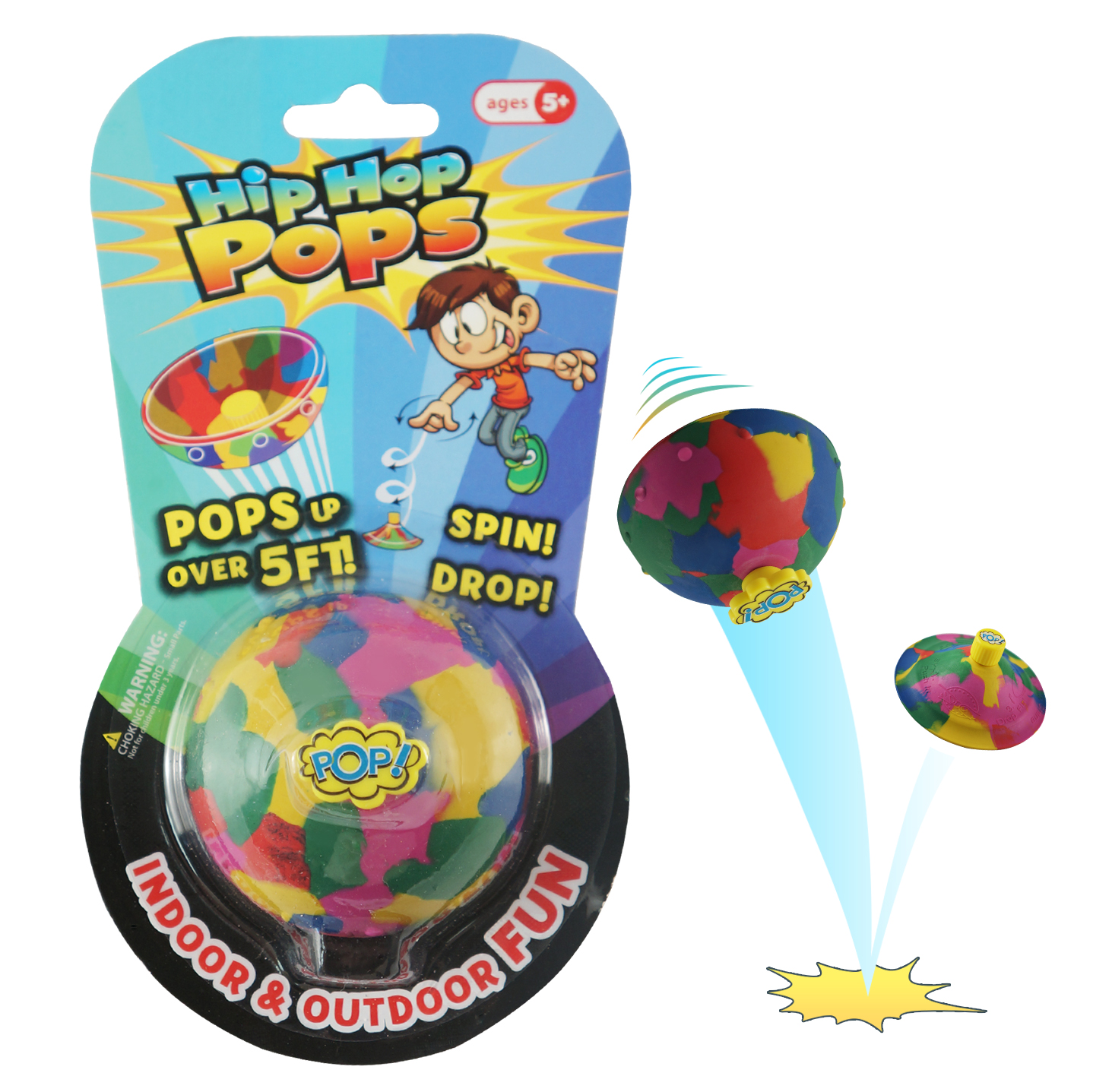Игрушка попрыгунчик HipHop Pops 4-444-1 nечто или рублевский pops art