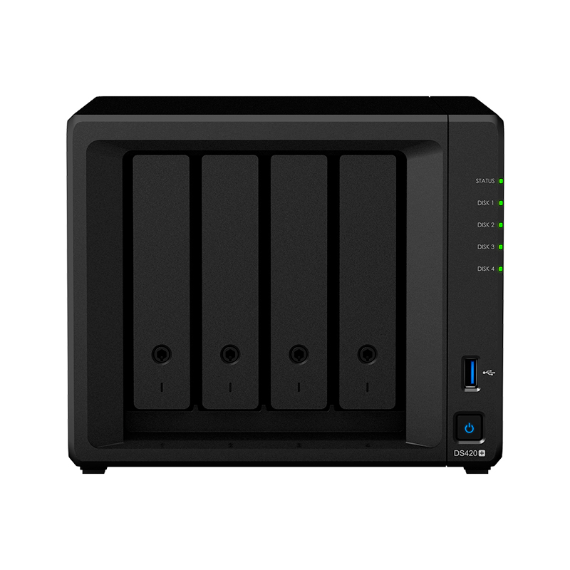 фото Сетевое хранилище данных synology ds420 black