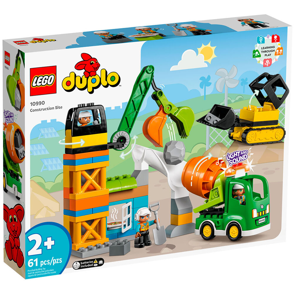 Конструктор LEGO DUPLO Строительная площадка, 61 деталь, 10990 tooky toy игровой набор железная дорога строительная площадка th682
