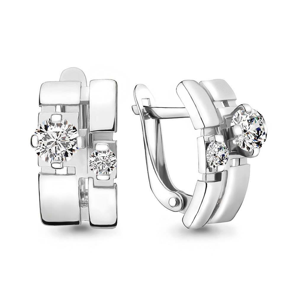 

Серьги из серебра с фианитом Aquamarine 46212_925_р, 46212_925_р