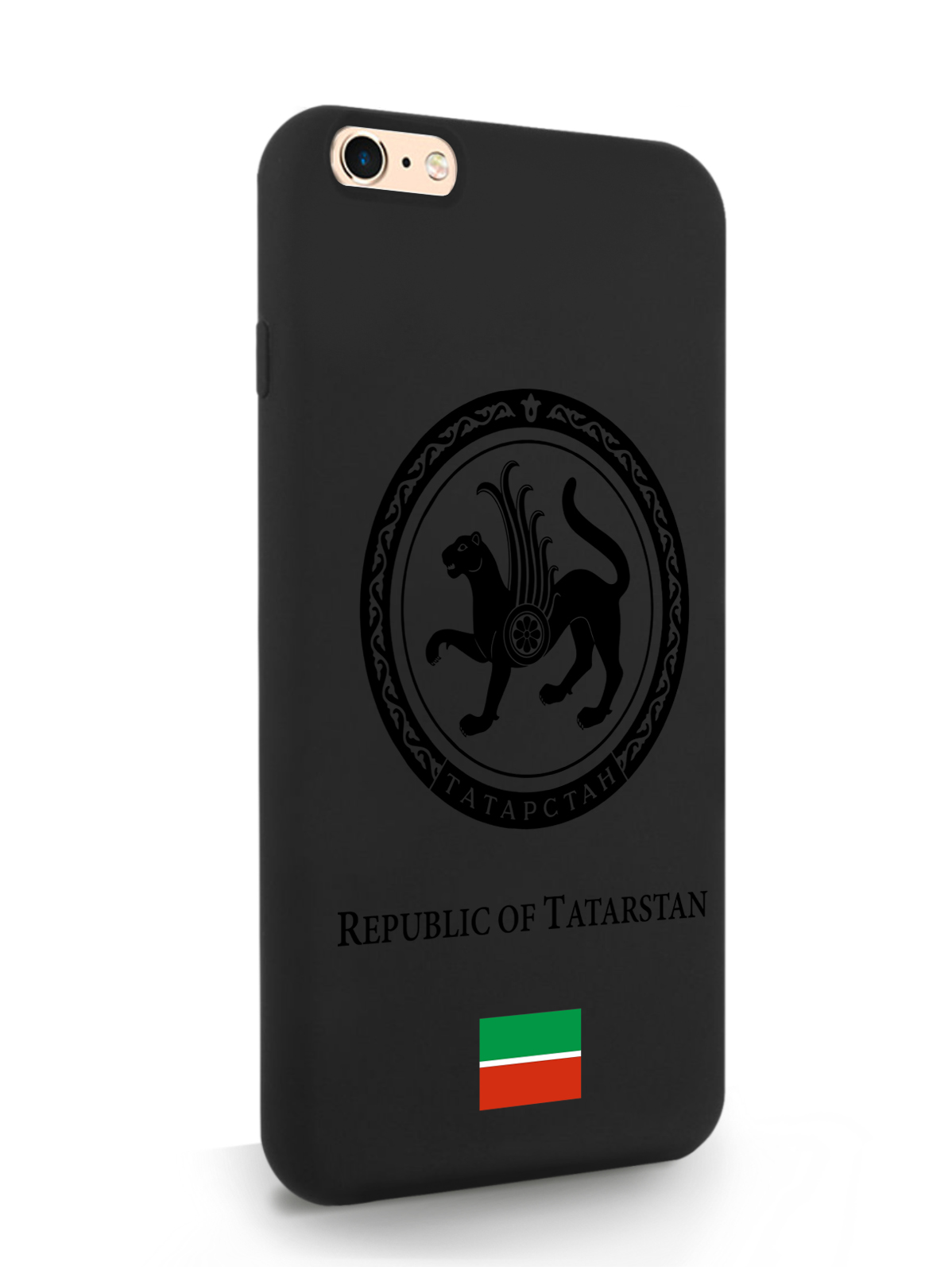 

Чехол SignumCase для iPhone 6/6s Plus, черный лаковый Герб Татарстана, черный