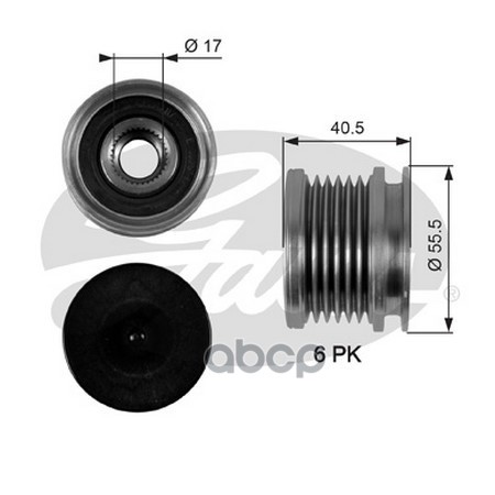 

Обгонный шкив генератора Gates OAP7040