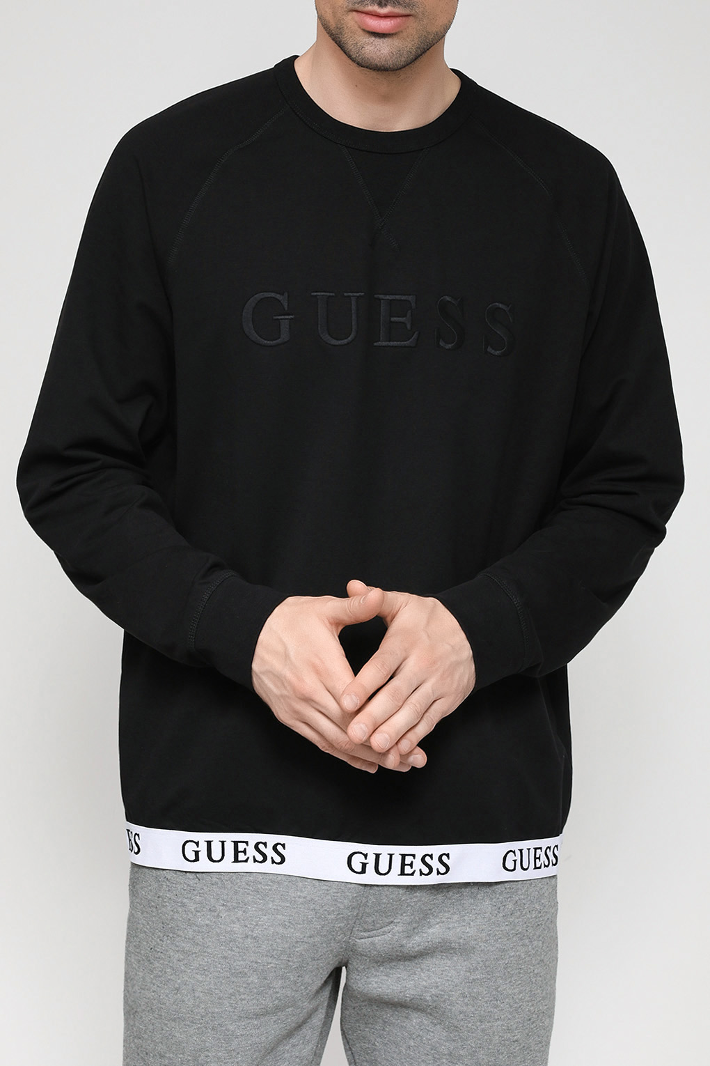 Свитшот мужской Guess U3YQ01 KBS91 черный M