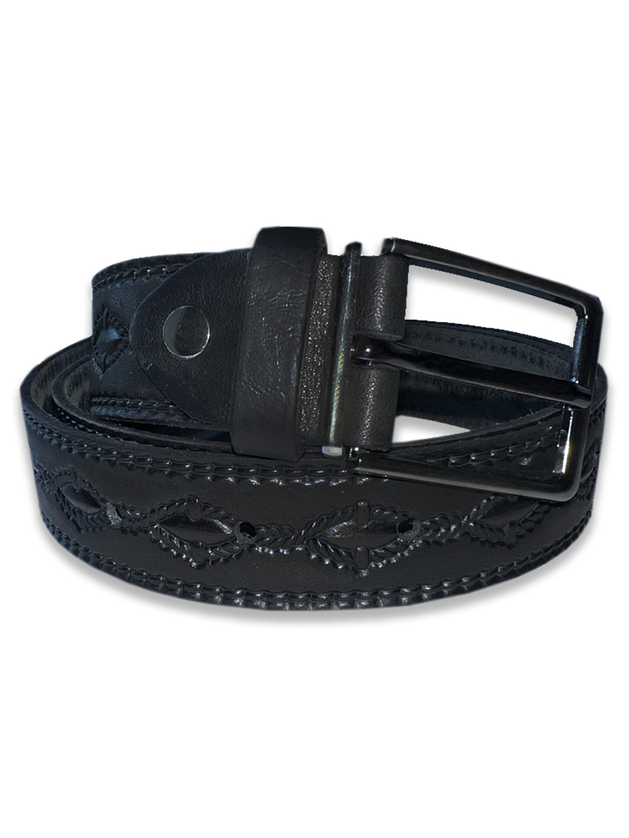 

Ремень детский Tsarevich Black 9, чёрный, 104, Черный, Black 9